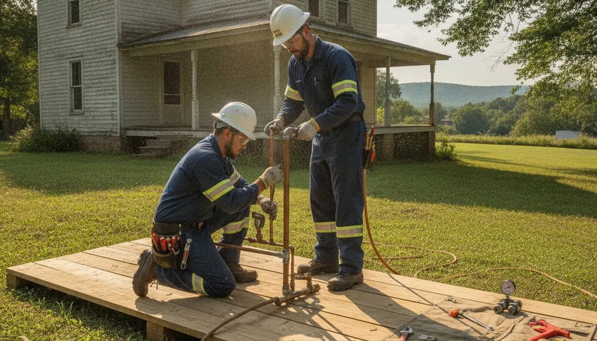 Knoxville, TN plumbing repair technician providing emergency pipe and leak repair service